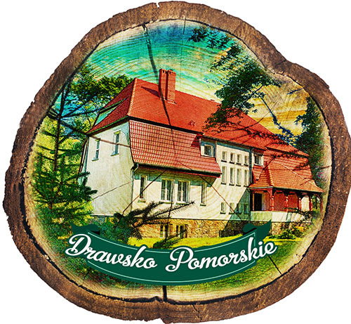 Magnes drewniany pieniek Drawsko Pomorskie