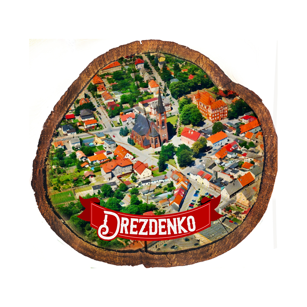 Magnes drewniany pieniek Drezdenko