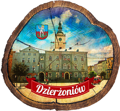 Magnes drewniany pieniek Dzierżoniów