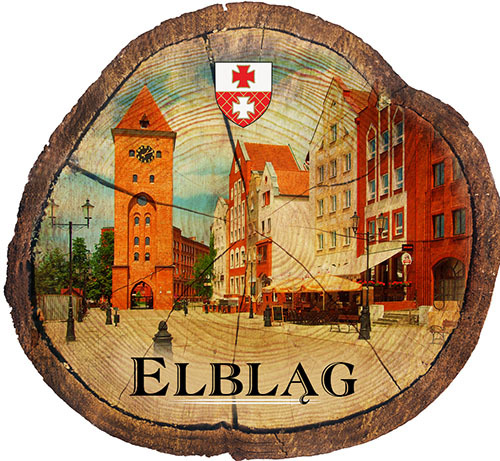 Magnes drewniany pieniek Elbląg