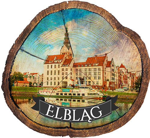 Magnes drewniany pieniek Elbląg
