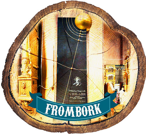 Magnes drewniany pieniek Frombork