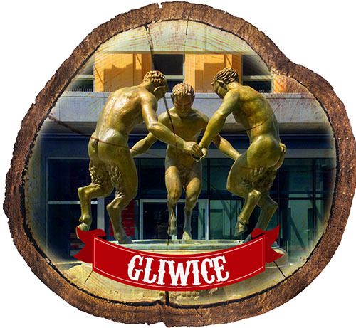 Magnes drewniany pieniek Gliwice