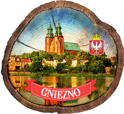Magnes drewniany pieniek Gniezno
