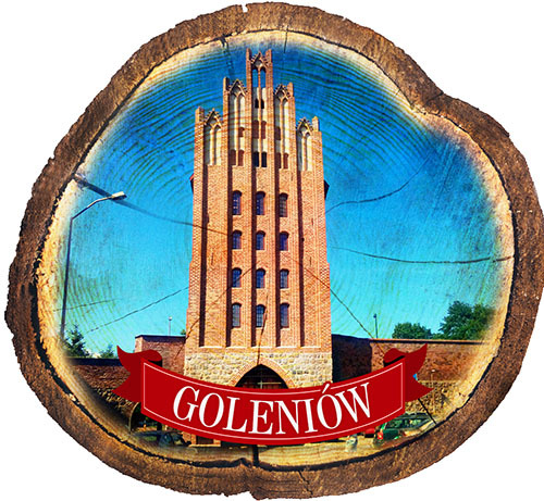 Magnes drewniany pieniek Goleniów