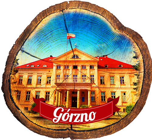 Magnes drewniany pieniek Górzno