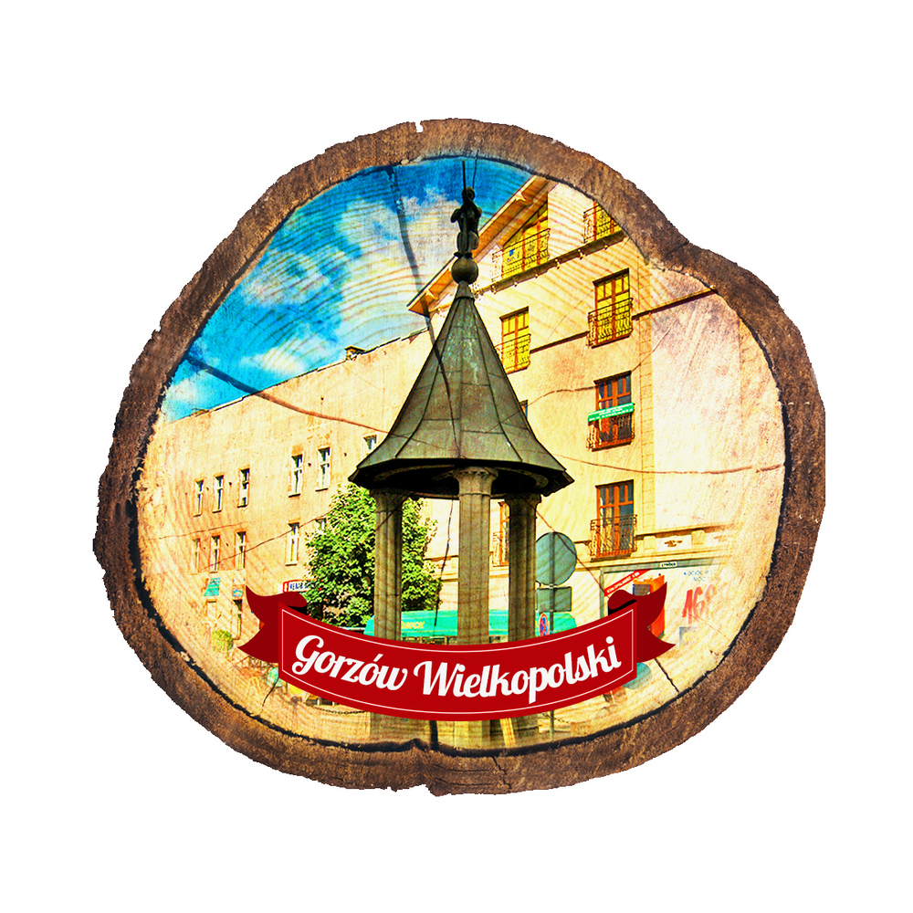 Magnes drewniany pieniek Gorzów Wielkopolski