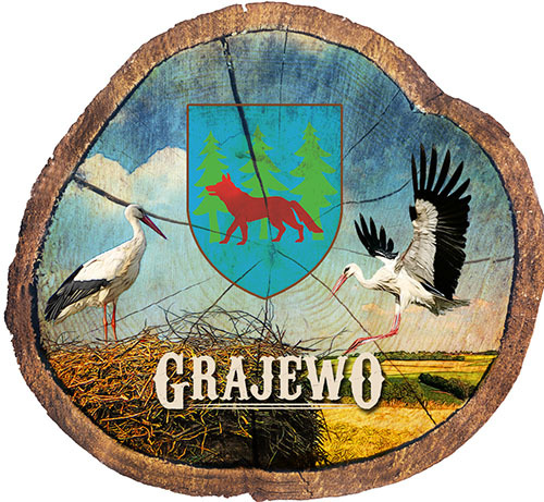 Magnes drewniany pieniek Grajewo