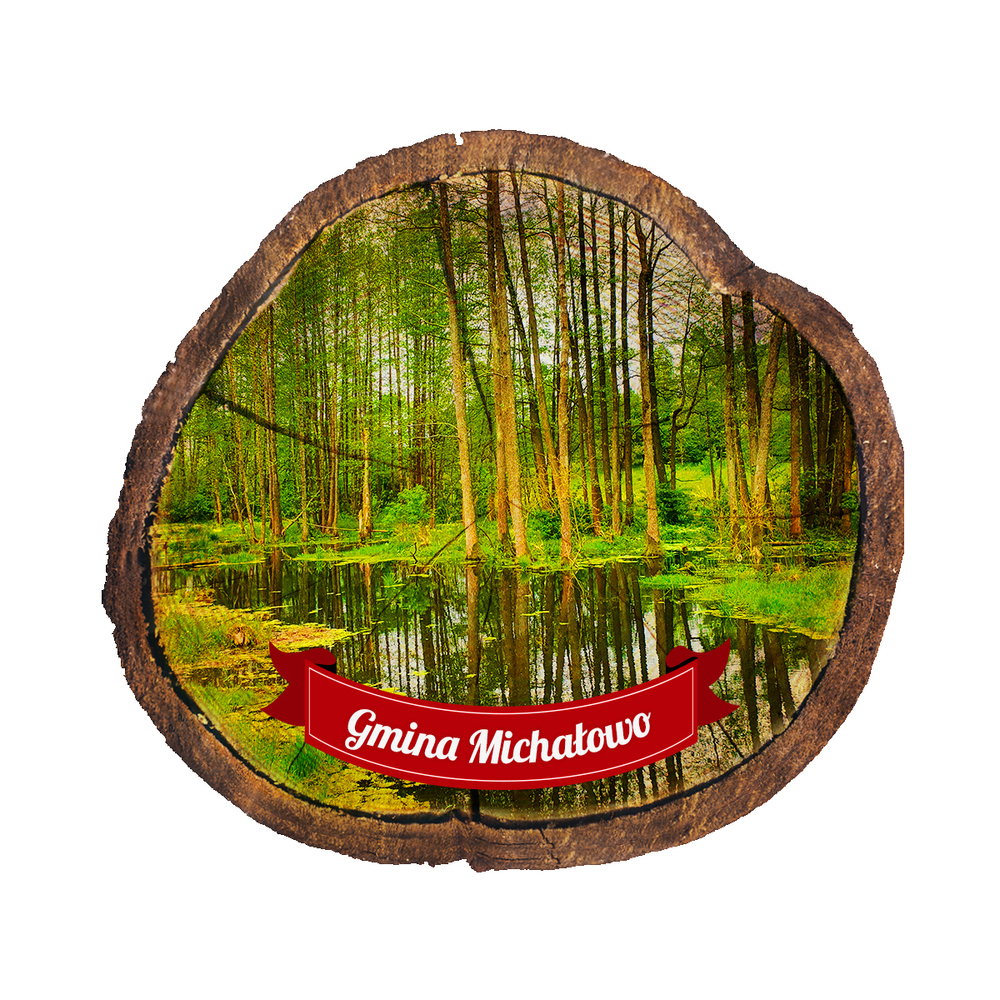 Magnes drewniany pieniek Gródek