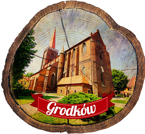 Magnes drewniany pieniek Grodków