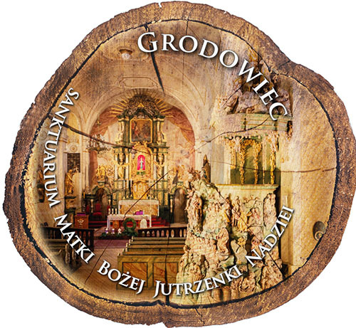 Magnes drewniany pieniek Grodowiec