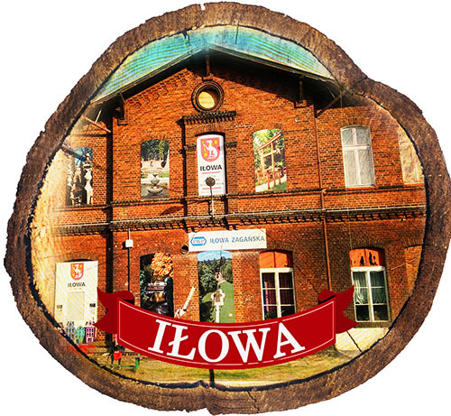Magnes drewniany pieniek Iłowa