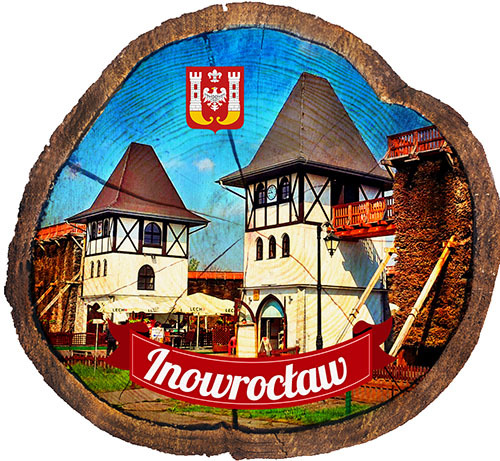 Magnes drewniany pieniek Inowrocław