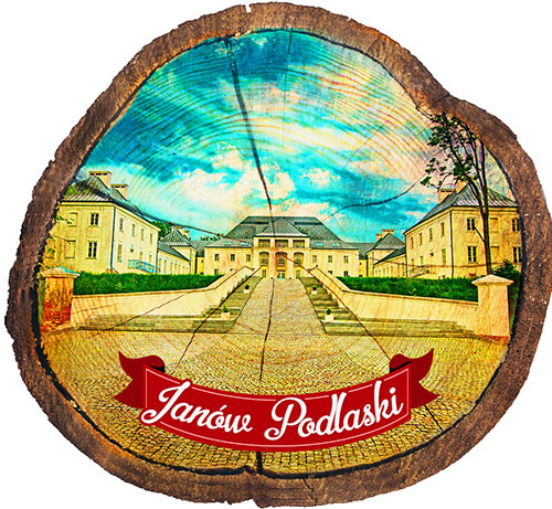 Magnes drewniany pieniek Janów Podlaski