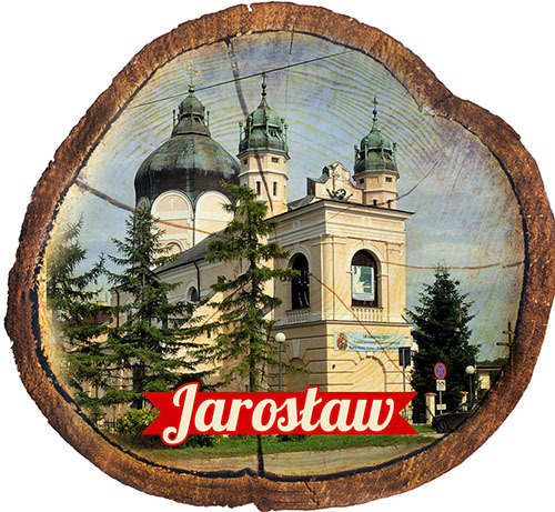 Magnes drewniany pieniek Jarosław