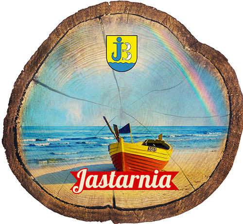 Magnes drewniany pieniek JAstarnia