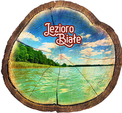 Magnes drewniany pieniek Jezioro Białe