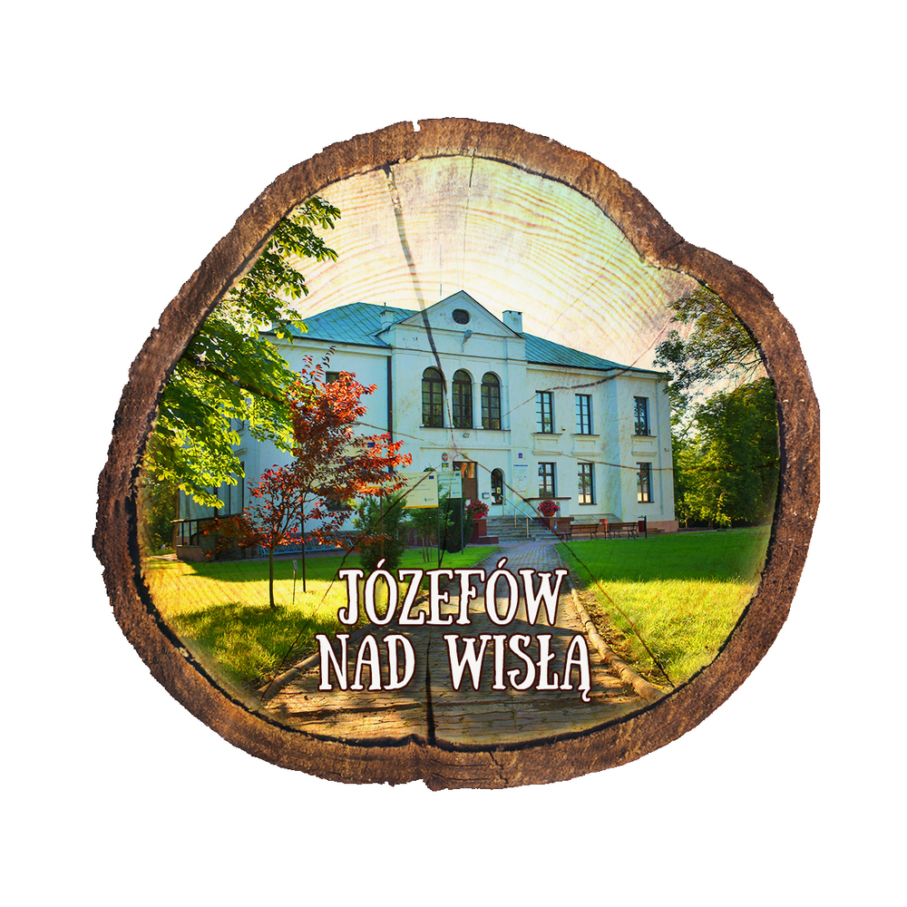 Magnes drewniany pieniek Józefów nad Wisłą