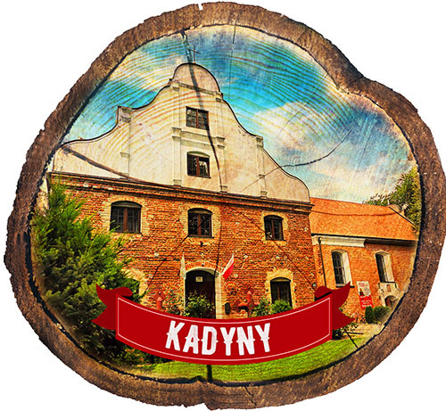 Magnes drewniany pieniek Kadyny