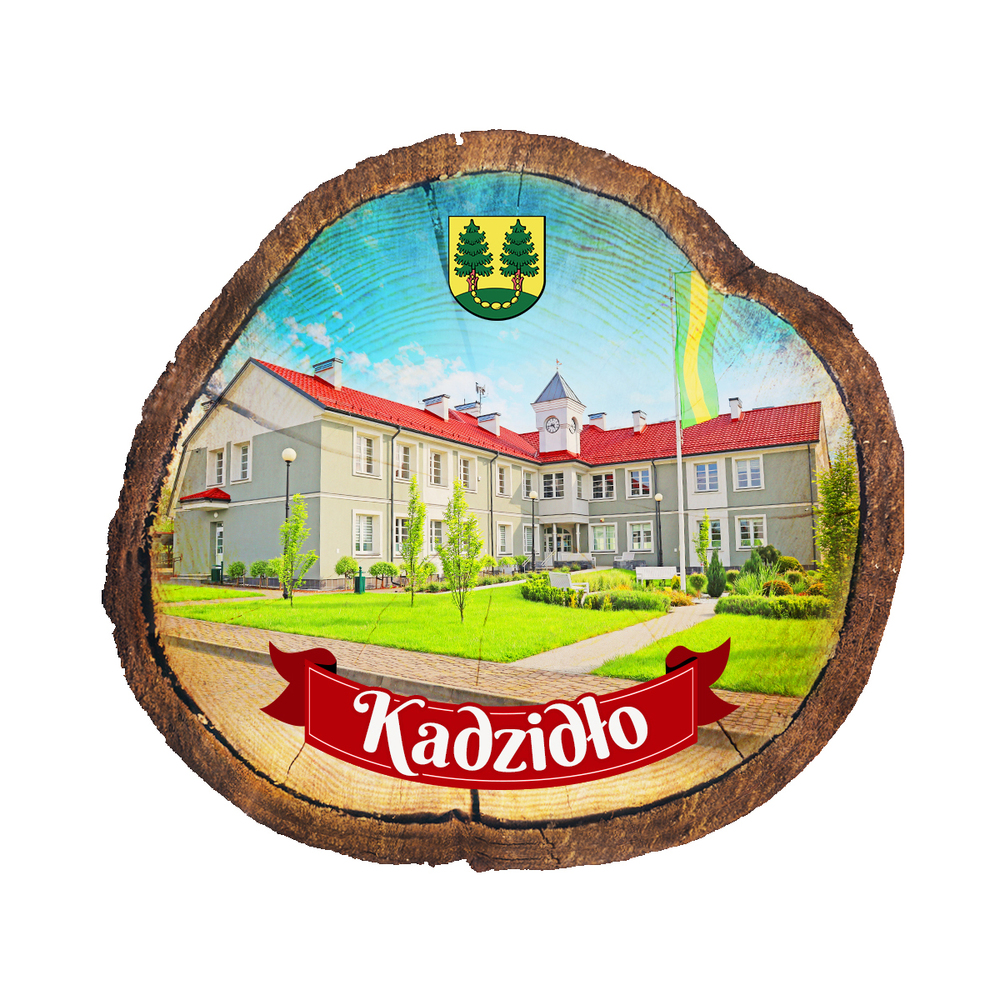 Magnes drewniany pieniek Kadzidło