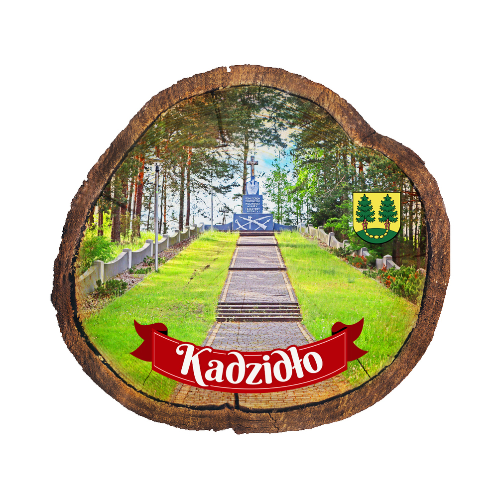 Magnes drewniany pieniek Kadzidło