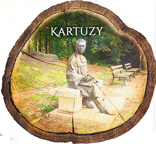 Magnes drewniany pieniek Kartuzy