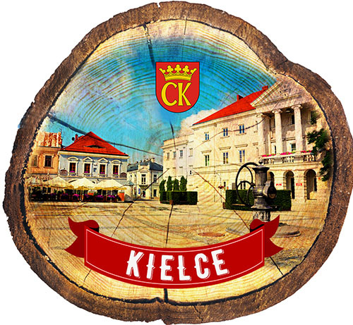 Magnes drewniany pieniek Kielce