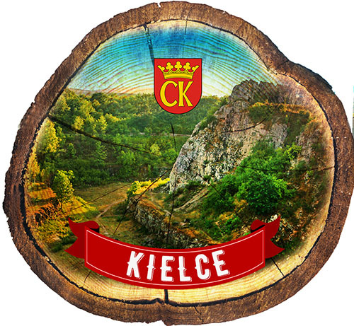 Magnes drewniany pieniek Kielce