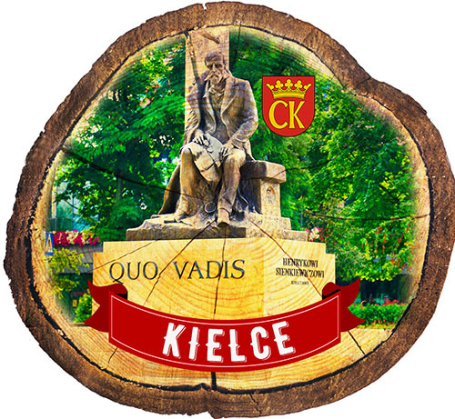 Magnes drewniany pieniek Kielce
