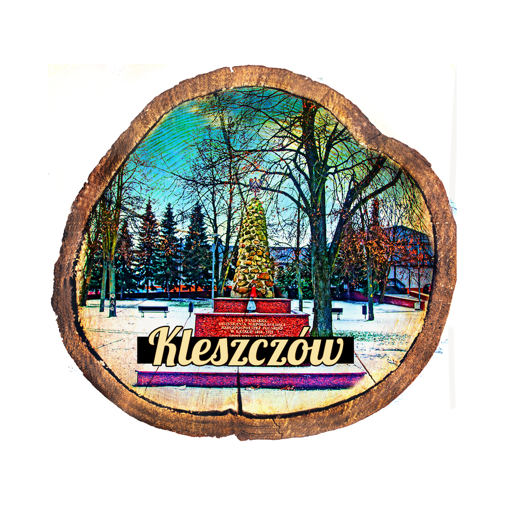 Magnes drewniany pieniek Kleszczów