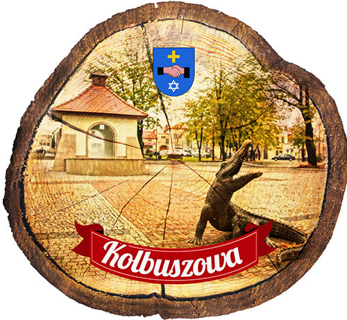 Magnes drewniany pieniek Kolbuszowa