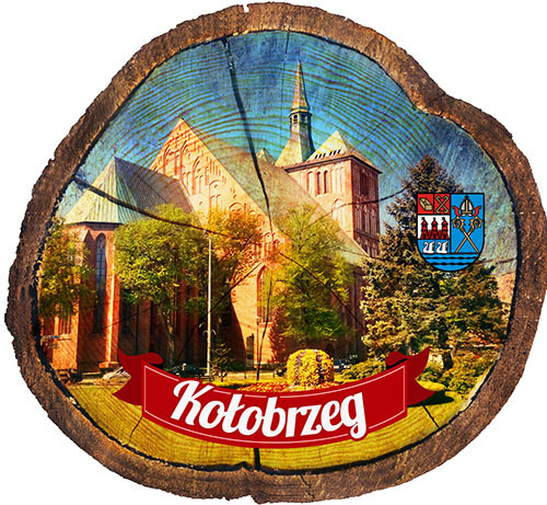 Magnes drewniany pieniek Kołobrzeg