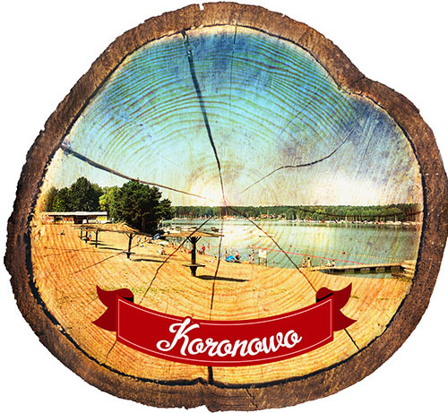 Magnes drewniany pieniek Koronowo