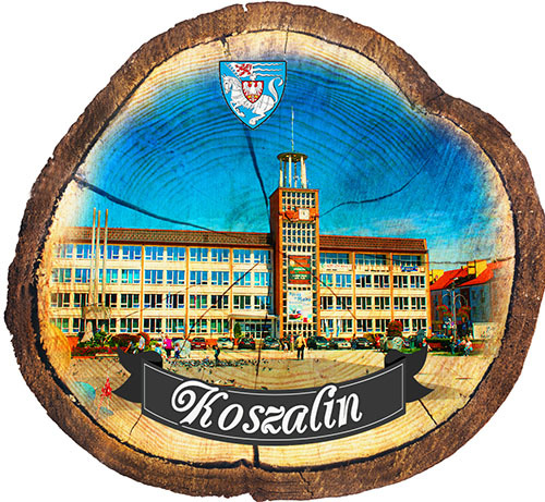 Magnes drewniany pieniek Koszalin
