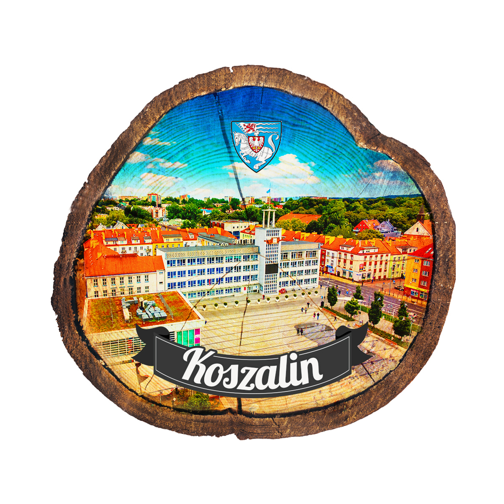 Magnes drewniany pieniek Koszalin