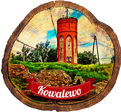 Magnes drewniany pieniek Kowalewo