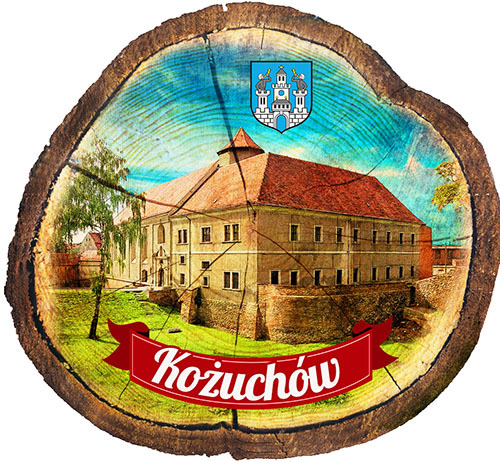 Magnes drewniany pieniek Kożuchów