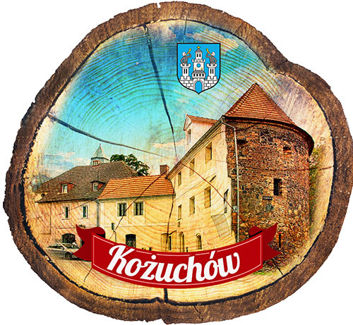 Magnes drewniany pieniek Kożuchów