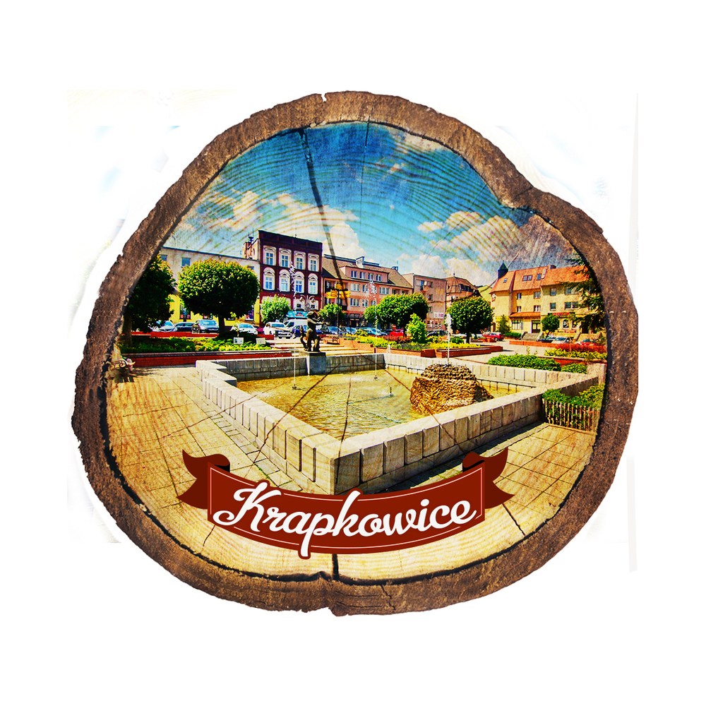 Magnes drewniany pieniek Krapkowice