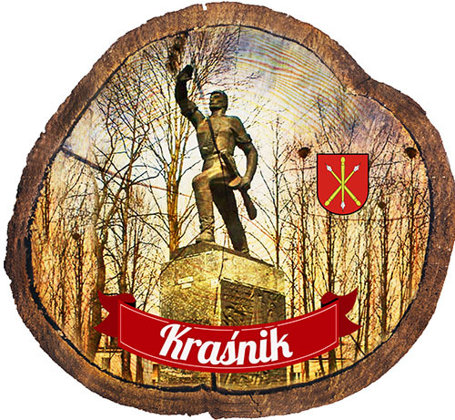 Magnes drewniany pieniek Kraśnik