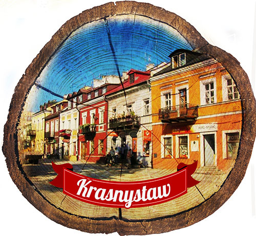 Magnes drewniany pieniek Krasnystaw