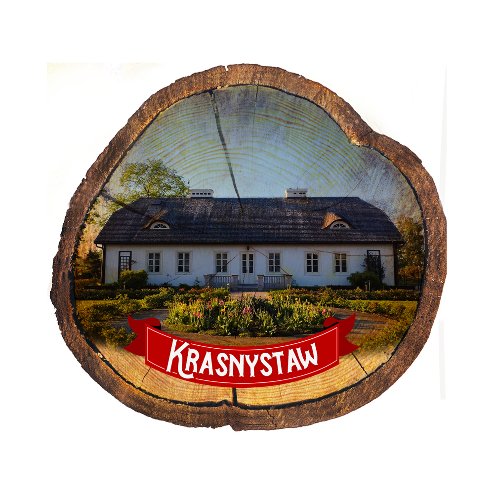 Magnes drewniany pieniek Krasnystaw