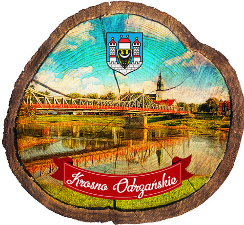 Magnes drewniany pieniek Krosno Odrzańskie