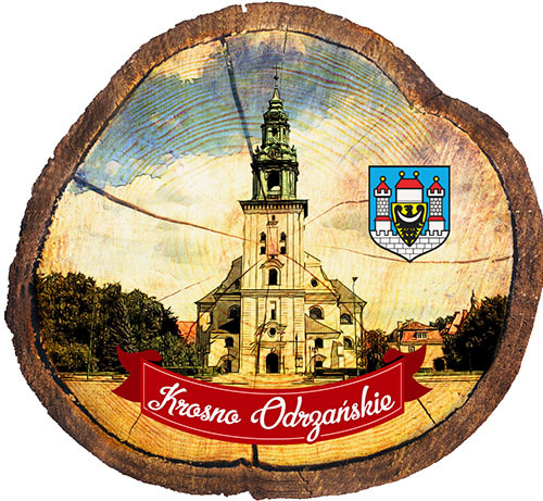 Magnes drewniany pieniek Krosno Odrzańskie