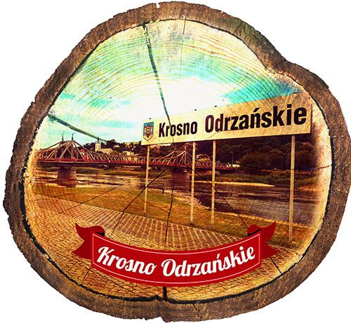 Magnes drewniany pieniek Krosno Odrzańskie