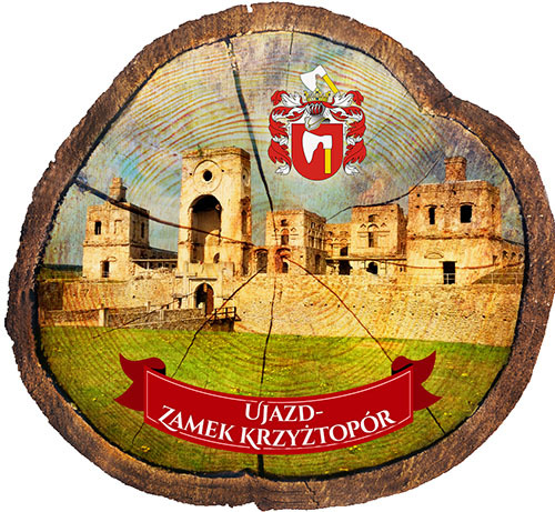 Magnes drewniany pieniek Krzyżtopór
