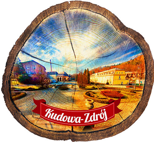 Magnes drewniany pieniek Kudowa-Zdrój