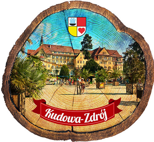 Magnes drewniany pieniek Kudowa-Zdrój