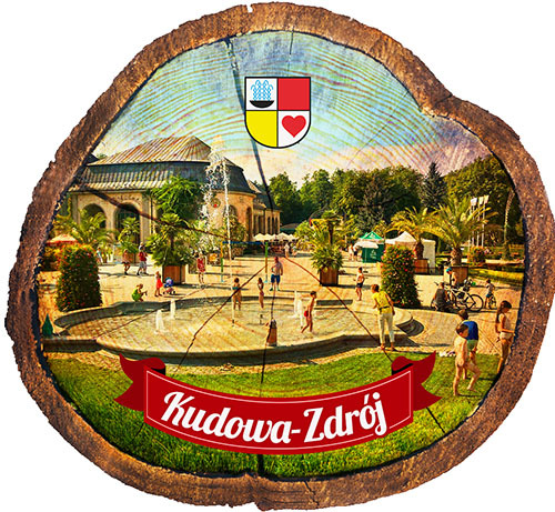 Magnes drewniany pieniek Kudowa-Zdrój