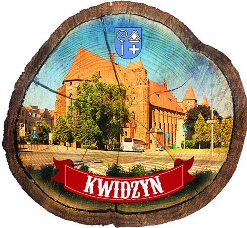 Magnes drewniany pieniek Kwidzyn